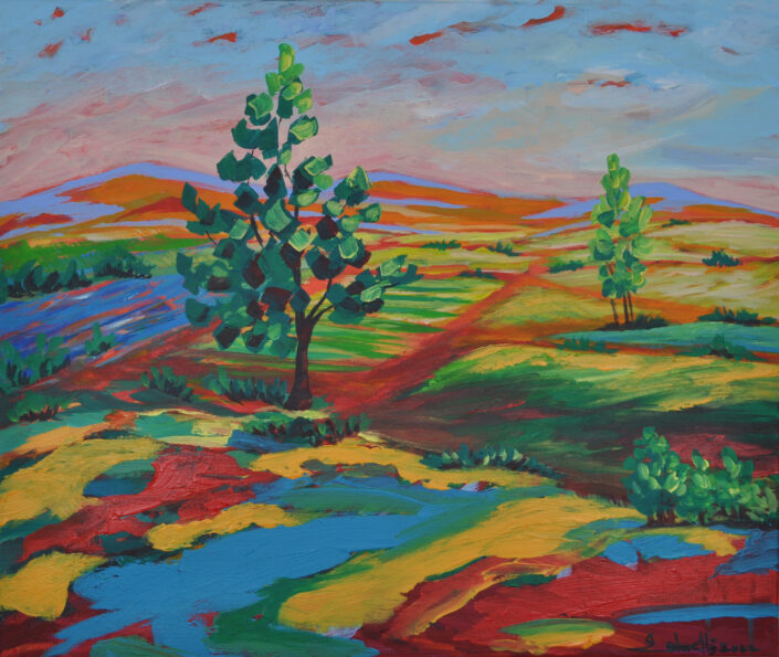 Landscape painting by Zelie Alice