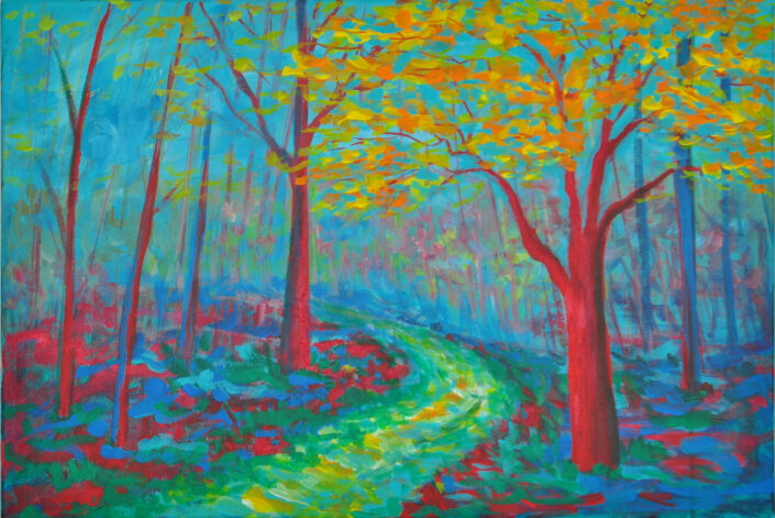 Landscape painting by Zelie Alice