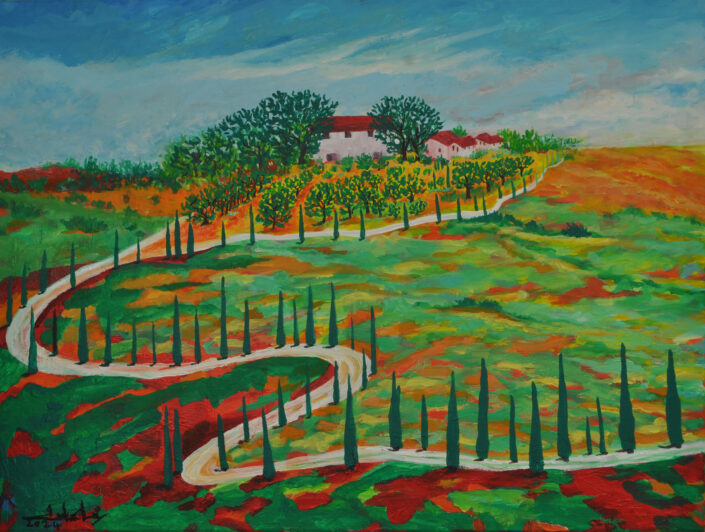 Landscape painting by Zelie Alice