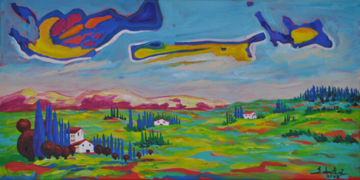 Landscape painting by Zelie Alice
