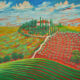 Tuscany Vineyard Painting by Zelie Alice