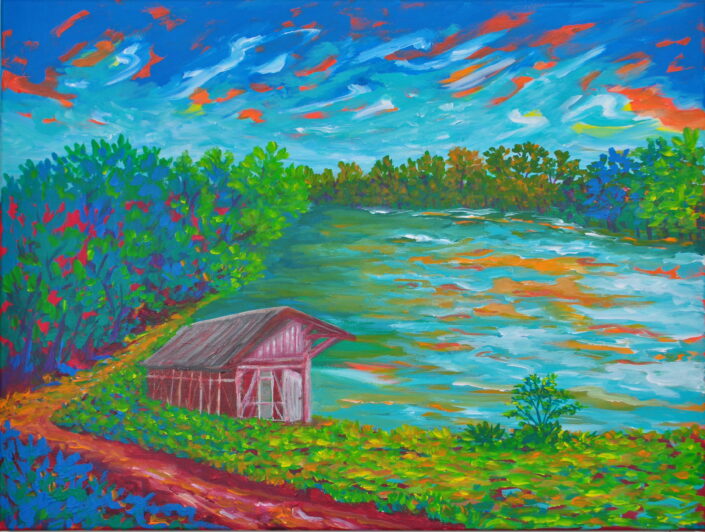 Landscape painting by Zelie Alice
