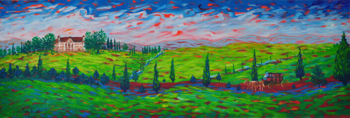 Landscape painting by Zelie Alice