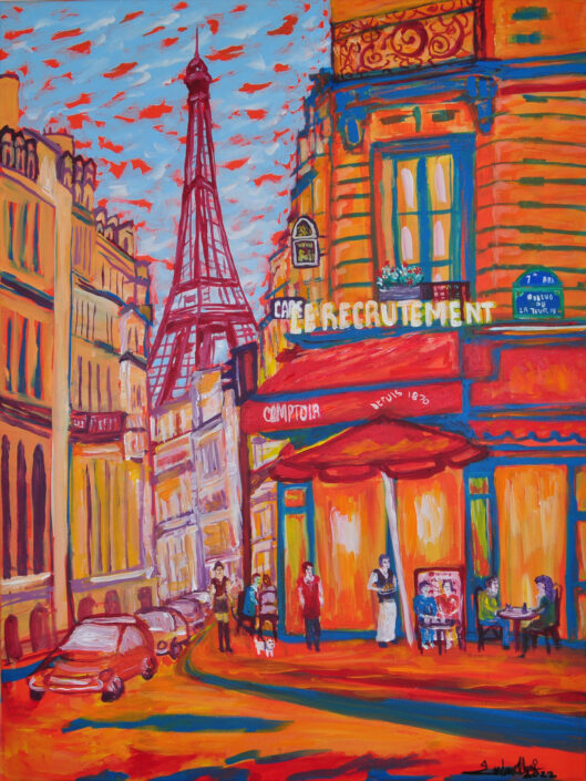 Paris Painting by Zelie Alice