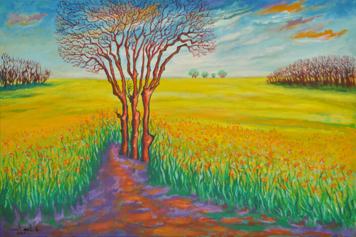 Landscape painting by Zelie Alice