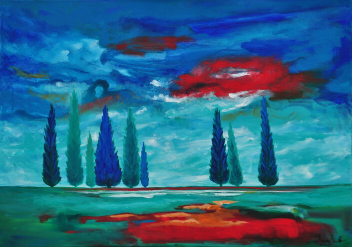 Landscape painting by Zelie Alice