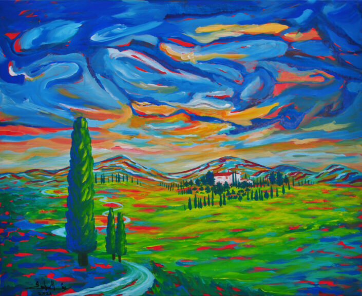 Landscape painting by Zelie Alice