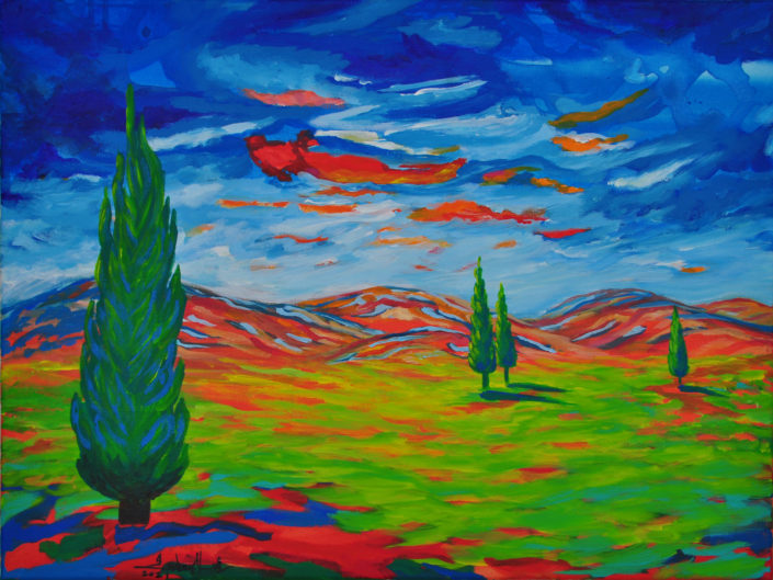 Landscape Painting by Zelie Alice