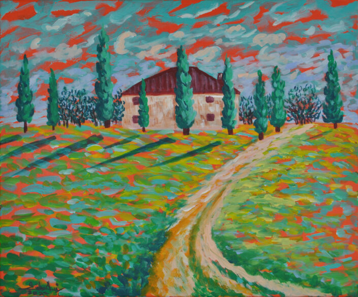 Landscape painting by Zelie Alice