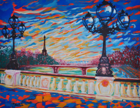 Paris Painting by Zelie Alice