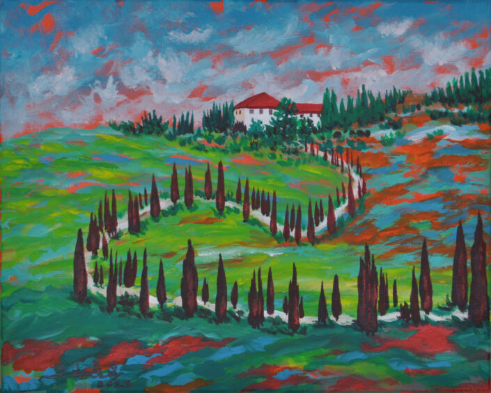 Landscape painting by Zelie Alice
