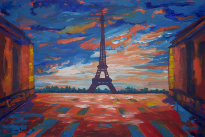 Paris Painting by Zelie Alice
