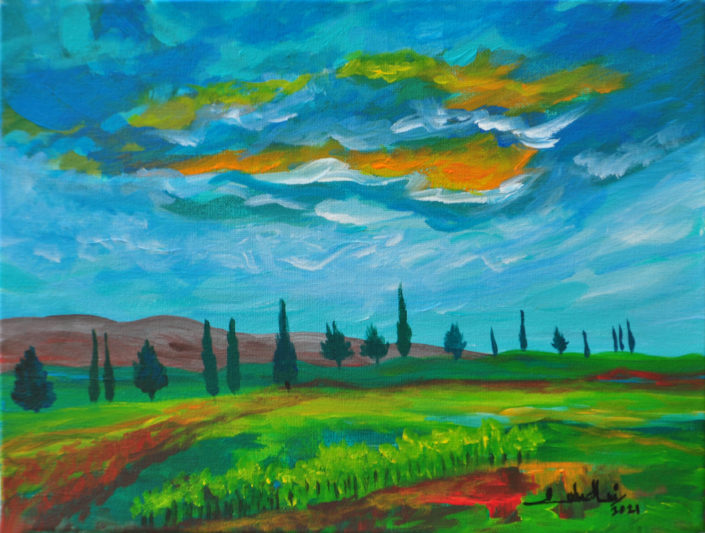 Landscape Painting by Zelie Alice