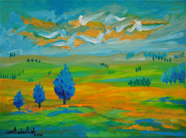 Landscape Painting by Zelie Alice