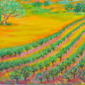 Tuscany Vineyard Painting by Zelie Alice